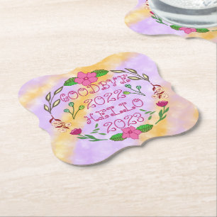 POSAVASOS DE PAPEL ADIÓS 20XX HOLA 20XX