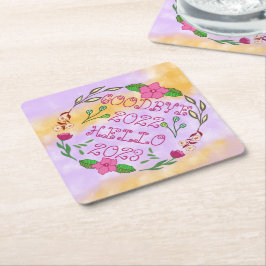 POSAVASOS DE PAPEL ADIÓS 20XX HOLA 20XX
