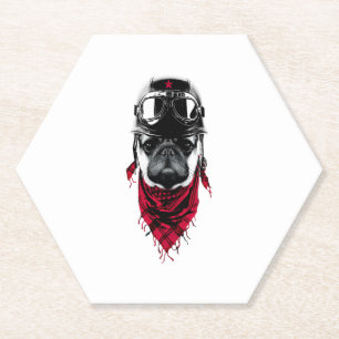 Posavasos De Papel Adventurer Pug