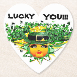 POSAVASOS DE PAPEL ¡AFORTUNADO SOL!