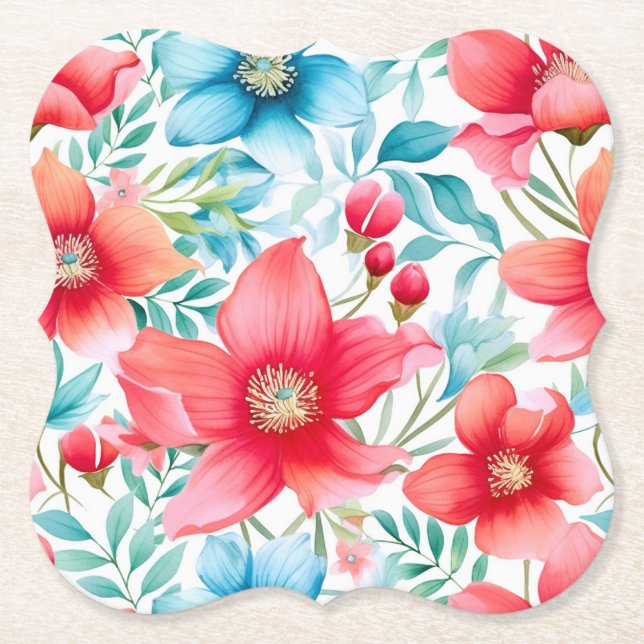 Posavasos De Papel Agradable Bouquet Ranya Pattern-65292 (Anverso)