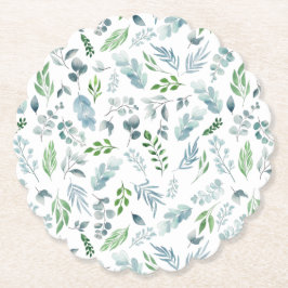 Posavasos De Papel Agua moderna Vegetación Botánica Eucalyptus