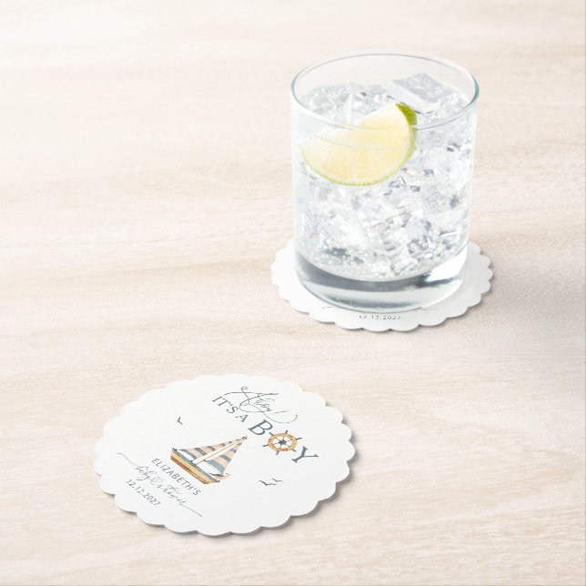 Posavasos De Papel Ahoy es un velero náutico (In situ)