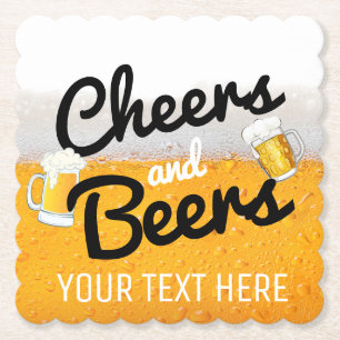 Posavasos De Papel Alegrías y cerveza fría helada de Bees Frosty