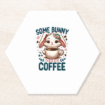 Posavasos De Papel Algunos conejitos necesitan café, pascua de conejo<br><div class="desc">Algunos conejitos necesitan café,  pascua de conejo</div>
