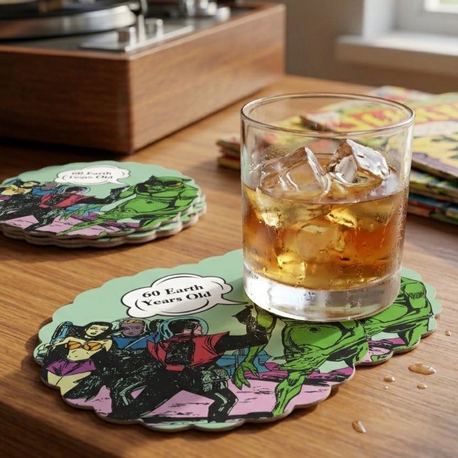 Posavasos De Papel Alien Space man Futuritic Sci=Fi (Subido por el creador)