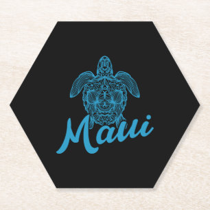Posavasos De Papel Aloha Maui Hawaiian Island Surfing Vacation