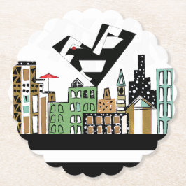 POSAVASOS DE PAPEL AMAR EL AVE EN LA CIUDAD