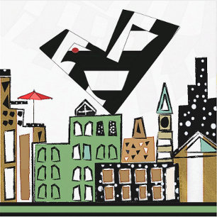 POSAVASOS DE PAPEL AMAR EL AVE EN LA CIUDAD