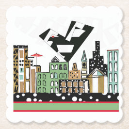 POSAVASOS DE PAPEL AMAR EL AVE EN LA CIUDAD