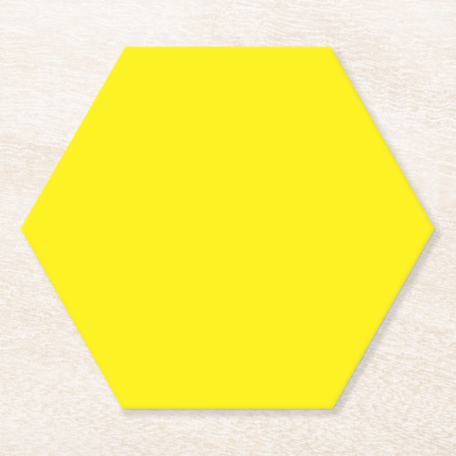 Posavasos De Papel Amarillo oscuro, sueño dorado, oro claro, (Anverso)