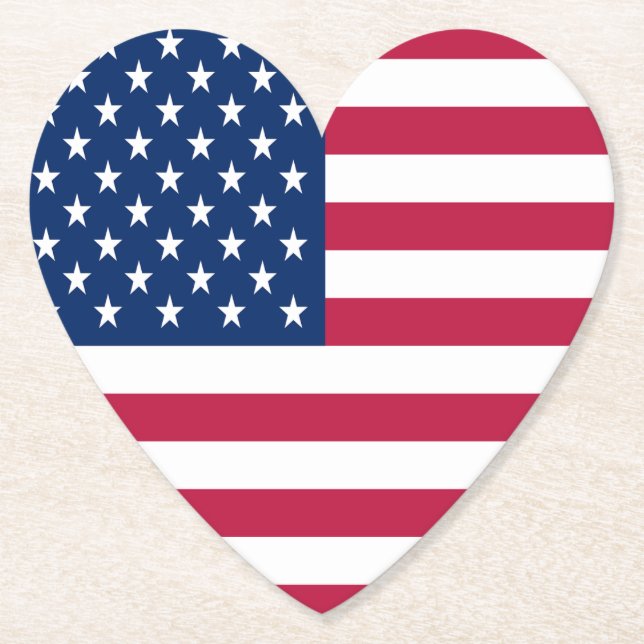 Posavasos De Papel American Flag Pride Design-76353 (Anverso)
