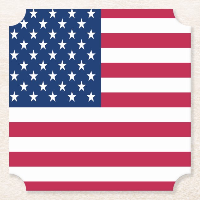 Posavasos De Papel American Flag Pride Design-76353 (Anverso)