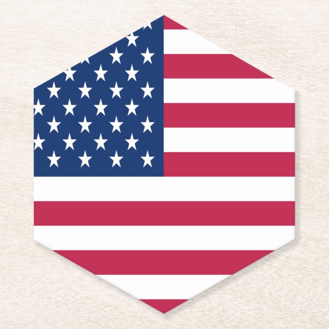 Posavasos De Papel American Flag Pride Design-76353 (Anverso)