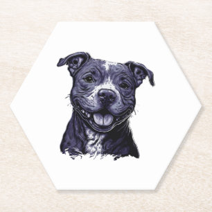 Posavasos De Papel American Staffordshire Terrier