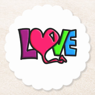 Posavasos De Papel Amor
