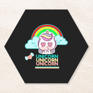 Posavasos De Papel Amor de Unicornio