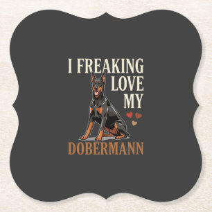 Posavasos De Papel Amor Dobermann Amante Perros