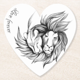 Posavasos De Papel Amor para siempre