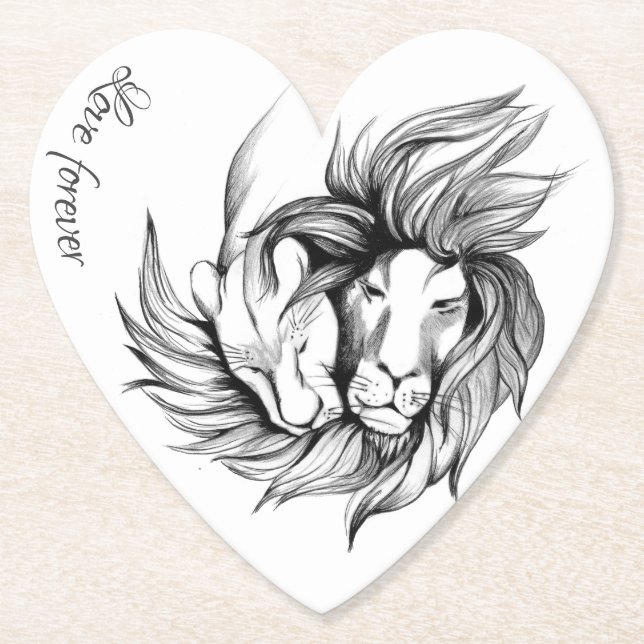 Posavasos De Papel Amor para siempre (Anverso)