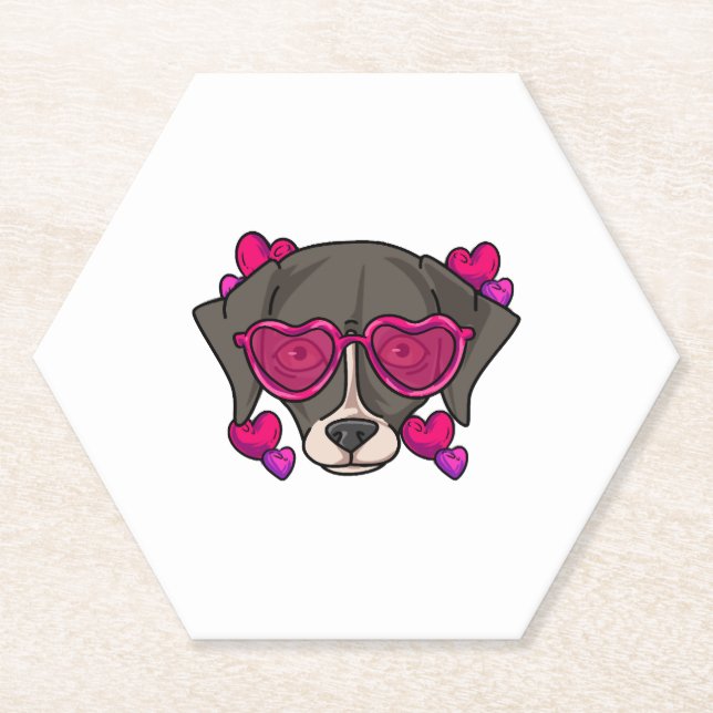 Posavasos De Papel Amor Whippet (Anverso)