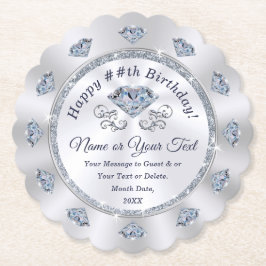 Posavasos De Papel Amos desechables de personalizado, cumpleaños, ani