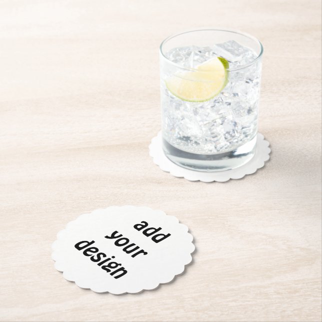 Posavasos De Papel añade tu diseño (In situ)