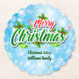 Posavasos De Papel Añadir nombre coincidente con la costa del papel a