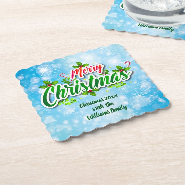 Posavasos De Papel Añadir nombre coincidente con la costa del papel a (En perspectiva)