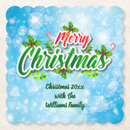 Posavasos De Papel Añadir nombre coincidente con la costa del papel a