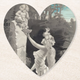 Posavasos De Papel Ángel y Diosa Valentine