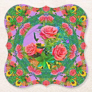 Posavasos De Papel Anillos rosas