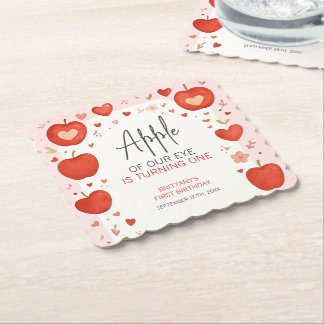 Posavasos De Papel Aniversario de la caída de la manzana de nuestro o
