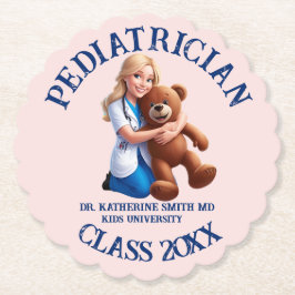 Posavasos De Papel antistress pediatrician teddy bear kids university
