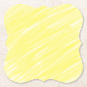 Posavasos De Papel anuncio simple minimalista de color sólido amarill