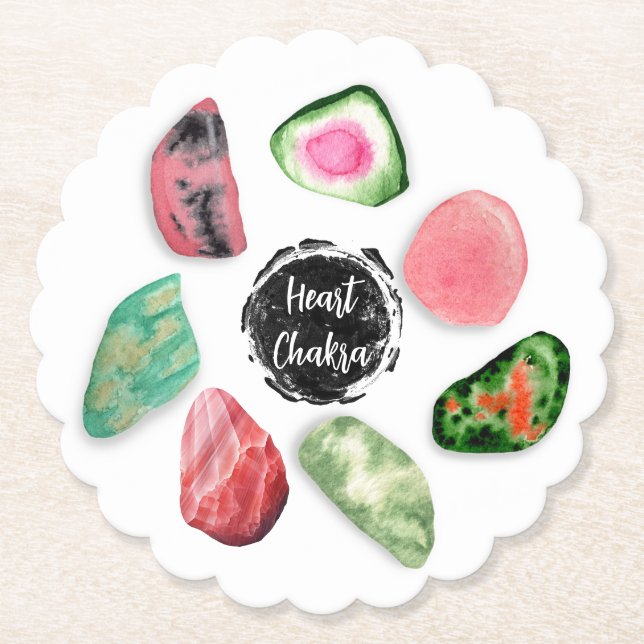 Posavasos De Papel *~* AP64 Emoto de escayola de papel Chakra para el (Anverso)