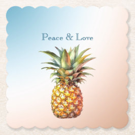 Posavasos De Papel Aqua Cream Happy Tropical Pineapple