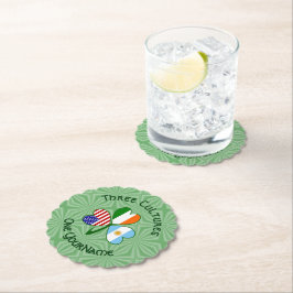 Posavasos De Papel Argentina Estados Unidos Irlanda marca Shamrock tu