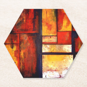 Posavasos De Papel Arte abstracto moderno
