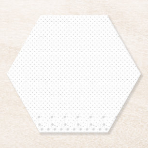 Posavasos De Papel Arte de línea, Lila Blanca