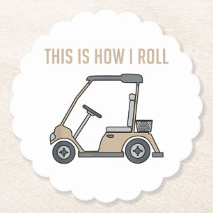 Posavasos De Papel Así es como hago correr golf divertidos en carrito
