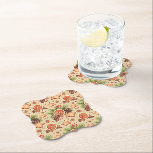 Posavasos De Papel Astras de especias de vacaciones