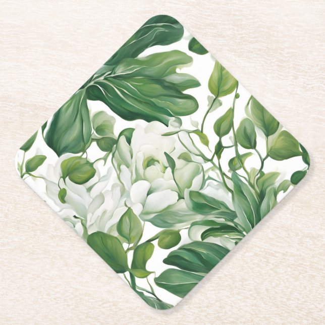 Posavasos De Papel Astras Florales (Anverso)