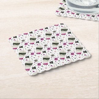 Posavasos De Papel Astratos del Orgullo Asexual