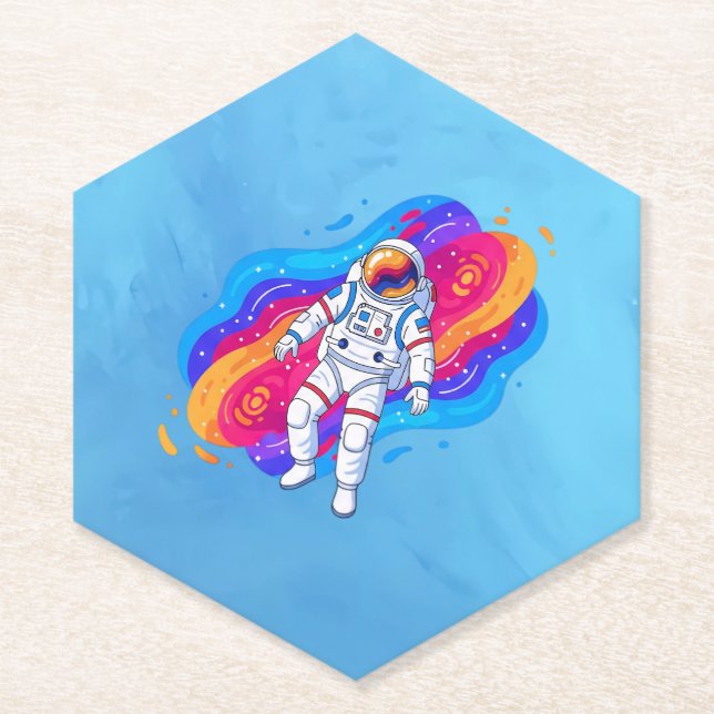 Posavasos De Papel Astronauta (Anverso)