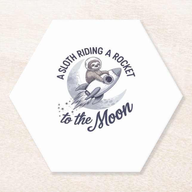 Posavasos De Papel Astronauta eslota adorable (Anverso)
