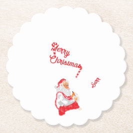 Posavasos De Papel Ataques de papel: Feliz Navidad