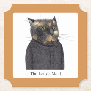 Posavasos De Papel Ataques de papel para el billete CAT de LADY + tex