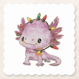 Posavasos De Papel Axolotl festivo