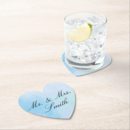 Posavasos De Papel "Azul de amor verdadero"